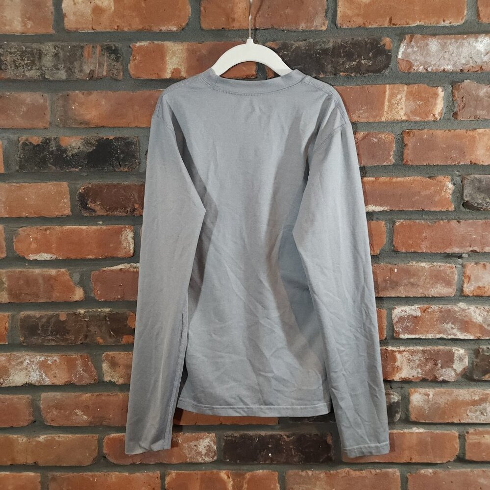 Layer8 Qwick-Dry Long Sleeve Performance T-shirt in Gray Outdoor Unisex Youth L - Picture 4 of 6